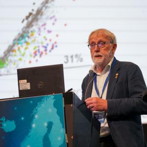Speaker at Nordic Conference on Future Health. Photo: Geir Otto Johansen / NTNU 